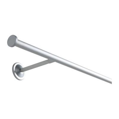 СКУГГИГ Гардинный карниз с аксессуарами - серебристый, 140 см