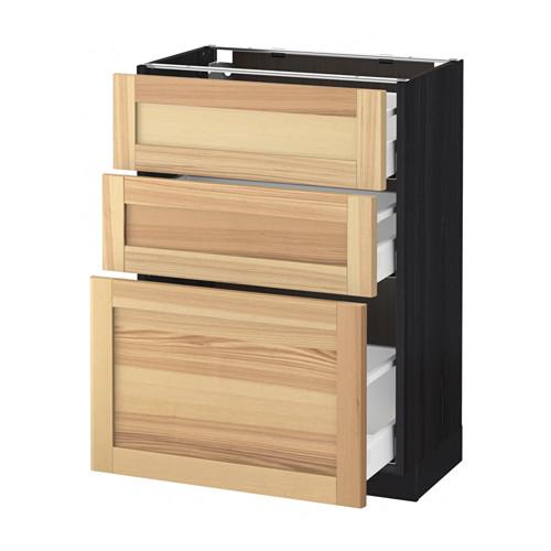 MAXIMERA/METOD напольный шкаф с 3 ящиками