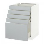 МЕТОД / ФОРВАРА Напольный шкаф с 5 ящиками - 60x60 см, Веддинге серый, белый МЕТОД / ФОРВАРА Напольный шкаф с 5 ящиками - 60x60 см, Веддинге серый, белый