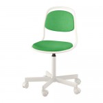 ÖRFJÄLL детский стул д/письменного стола белый/Висле ярко-зеленый