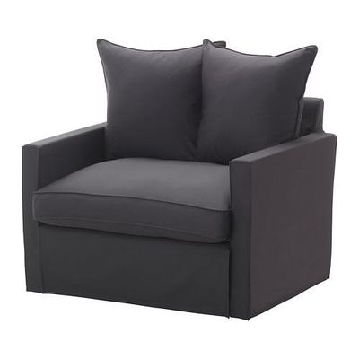 klap Genbruge Forfatter Härnösand slipcover stol seng - Olstorp mørkegrå (40224135) - anmeldelser,  prissammenligning