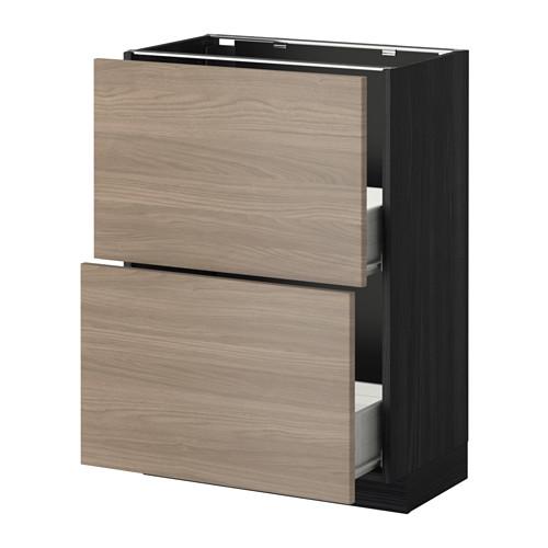 МЕТОД / ФОРВАРА Наполн шк 2 фрнт/2 средн ящ - под дерево черный, Брокхульт под грецкий орех светло-серый, 60x37 см МЕТОД / ФОРВАРА Наполн шк 2 фрнт/2 средн ящ - под дерево черный, Брокхульт под грецкий орех светло-серый, 60x37 см