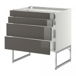 МЕТОД / ФОРВАРА Нплн шк 4 фронт/2 низк/2средн ящ - 80x60x60 см, Рингульт глянцевый серый, белый МЕТОД / ФОРВАРА Нплн шк 4 фронт/2 низк/2средн ящ - 80x60x60 см, Рингульт глянцевый серый, белый