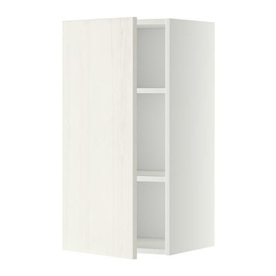 МЕТОД Шкаф навесной с полкой - 40x80 см, Росдаль белый ясень, белый