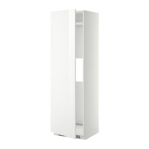 METOD выс шкаф д/холод или мороз, с дверц белый/Рингульт белый 60x60x200 см