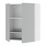 ФАКТУМ Навесной шкаф с посуд суш/2 дврц - Аплод серый, 80x92 см