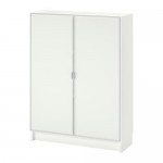 БИЛЛИ / МОРЛИДЕН Шкаф книжный со стеклянными дверьми - белый/стекло