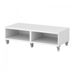 БЕСТО Скамья с колесиками - белый БЕСТО Скамья с колесиками - белый