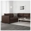 ВИМЛЕ 5-местный угловой диван - Фарста темно-коричневый