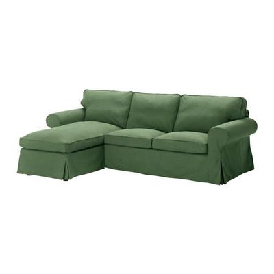 ЭКТОРП 2-местный диван и козетка - Сванби зеленый