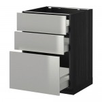 METOD напольн шкаф 3фрнт пнл/2низк/1ср ящ