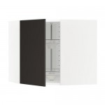 МЕТОД Угл нвсн шкф с вращающ секц - белый, Кунгсбакка антрацит, 68x60 см МЕТОД Угл нвсн шкф с вращающ секц - белый, Кунгсбакка антрацит, 68x60 см