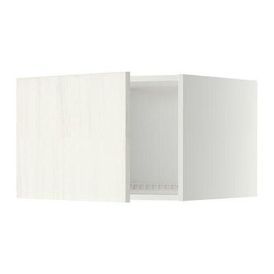 МЕТОД Верх шкаф на холодильн/морозильн - 60x40 см, Росдаль белый ясень, белый