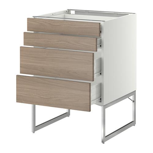 МЕТОД / ФОРВАРА Нплн шк 4 фронт/2 низк/2средн ящ - 60x60x60 см, Брокхульт под грецкий орех светло-серый, белый МЕТОД / ФОРВАРА Нплн шк 4 фронт/2 низк/2средн ящ - 60x60x60 см, Брокхульт под грецкий орех светло-серый, белый