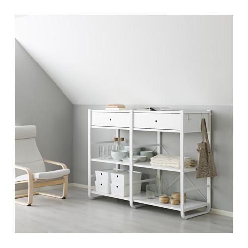 ELVARLI 2 секции белый 164.8x55x126 cm