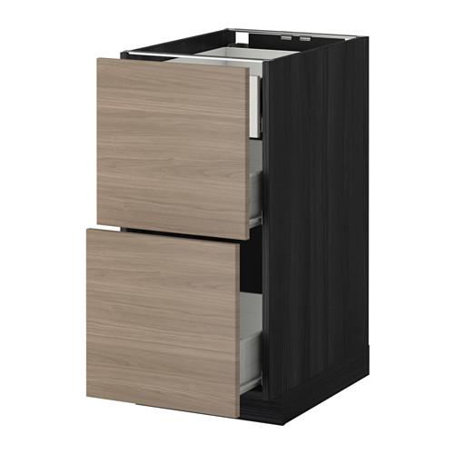 МЕТОД / ФОРВАРА Наполн шк 2 фрнт/3 средн ящ - под дерево черный, Брокхульт под грецкий орех светло-серый, 40x60 см МЕТОД / ФОРВАРА Наполн шк 2 фрнт/3 средн ящ - под дерево черный, Брокхульт под грецкий орех светло-серый, 40x60 см