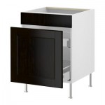 ФАКТУМ Напольн шк под мойку с ящ/1 дврц - Рамшё черно-коричневый ФАКТУМ Напольн шк под мойку с ящ/1 дврц - Рамшё черно-коричневый