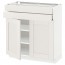 МЕТОД / МАКСИМЕРА Напольный шкаф/2дверцы/2ящика - белый, Сэведаль белый, 80x37 см