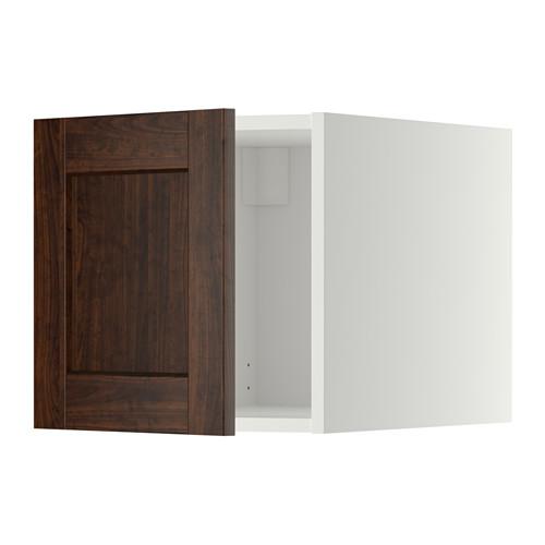 МЕТОД Верхний шкаф - белый, Эдсерум под дерево коричневый МЕТОД Верхний шкаф - белый, Эдсерум под дерево коричневый