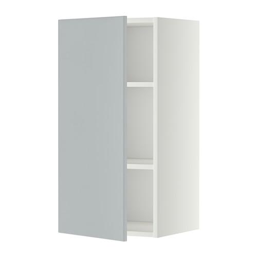 МЕТОД Шкаф навесной с полкой - 40x80 см, Веддинге серый, белый