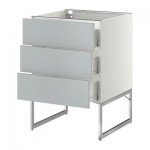 МЕТОД / ФОРВАРА Нплн шк 3 фрнт/3 средн ящика - 60x60x60 см, Веддинге серый, белый МЕТОД / ФОРВАРА Нплн шк 3 фрнт/3 средн ящика - 60x60x60 см, Веддинге серый, белый