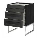 МЕТОД / МАКСИМЕРА Нплн шк 4 фронт/2 низк/2средн ящ - 60x60x60 см, Лаксарби черно-коричневый, под дерево черный МЕТОД / МАКСИМЕРА Нплн шк 4 фронт/2 низк/2средн ящ - 60x60x60 см, Лаксарби черно-коричневый, под дерево черный