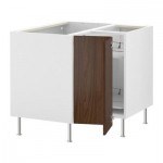 ФАКТУМ Угл напольн шкаф с вращающ секц - Валла под грецкий орех