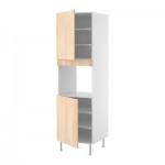 ФАКТУМ Выс шкаф д/кмб дхвк 2 двр - Нексус березовый шпон, 60x211 см