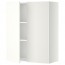 МЕТОД Навесной шкаф с полками/2дверцы - белый, Хэггеби белый, 80x100 см