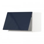 МЕТОД Горизонтальный навесной шкаф - белый, Ерста глянцевый черно-синий, 60x40 см