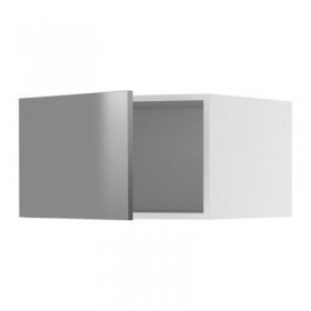 ФАКТУМ Верх шкаф на холодильн/морозильн - Рубрик нержавеющ сталь, 60x35 см