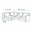 VALLENTUNA модульный угловой диван, 3-местный