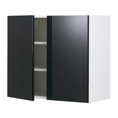 ФАКТУМ Навесной шкаф с 2 дверями - Абстракт черный, 60x70 см