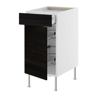 ФАКТУМ Напольн шкаф с пров корз/ящ/дверью - Гношё черный, 60 см ФАКТУМ Напольн шкаф с пров корз/ящ/дверью - Гношё черный, 60 см