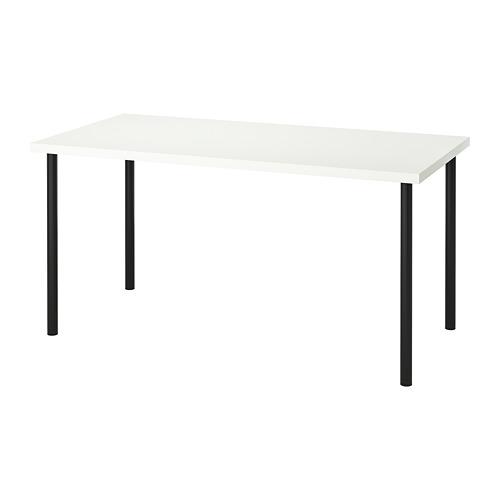 ADILS/LINNMON стол белый/черный