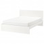 МАЛЬМ Каркас кровати, высокий - 160x200 см, Лурой, белый