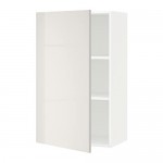 МЕТОД Шкаф навесной с полкой - белый, Рингульт глянцевый светло-серый, 60x100 см МЕТОД Шкаф навесной с полкой - белый, Рингульт глянцевый светло-серый, 60x100 см