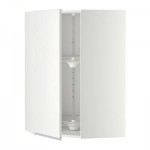 МЕТОД Угл нвсн шкф с вращающ секц - 68x100 см, Нодста белый/алюминий, белый МЕТОД Угл нвсн шкф с вращающ секц - 68x100 см, Нодста белый/алюминий, белый