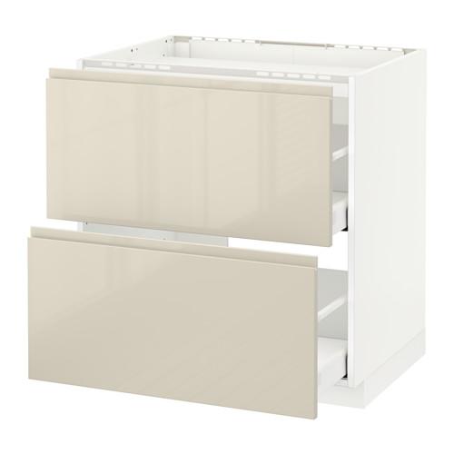 МЕТОД / МАКСИМЕРА Напольн шкаф/2фронт пнл/3ящика - белый, 80x60 см МЕТОД / МАКСИМЕРА Напольн шкаф/2фронт пнл/3ящика - белый, 80x60 см