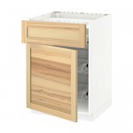 МЕТОД / ФОРВАРА Нплн шк д/врч пнл/ящ/2првл крзн - белый, Торхэмн естественный ясень МЕТОД / ФОРВАРА Нплн шк д/врч пнл/ящ/2првл крзн - белый, Торхэмн естественный ясень