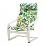 ПОЭНГ Кресло - Симмарп зеленый, белый