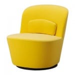 СТОКГОЛЬМ Вращающееся кресло - Сандбакка желтый