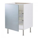 ФАКТУМ Напольный шкаф с проволочн ящиками - Рубрик нержавеющ сталь, 40 см ФАКТУМ Напольный шкаф с проволочн ящиками - Рубрик нержавеющ сталь, 40 см