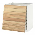 МЕТОД / ФОРВАРА Наполн шкаф 8 фронт/8 низк ящиков - белый, Торхэмн естественный ясень, 80x60 см МЕТОД / ФОРВАРА Наполн шкаф 8 фронт/8 низк ящиков - белый, Торхэмн естественный ясень, 80x60 см