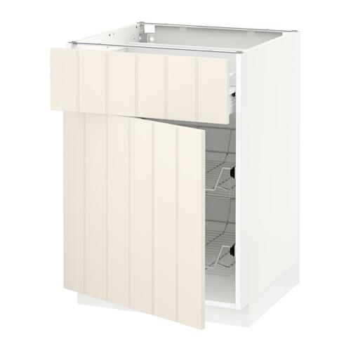 METOD/FÖRVARA напольн шкаф с пров корз/ящ/дверью цвет алюминия METOD/FÖRVARA напольн шкаф с пров корз/ящ/дверью цвет алюминия