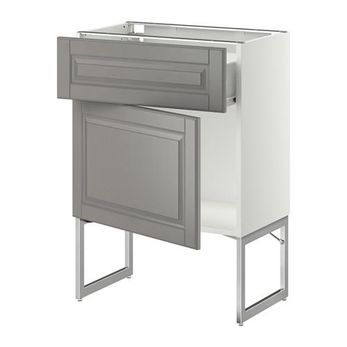 МЕТОД / ФОРВАРА Напольный шкаф с ящиком/дверью - 60x37x60 см, Будбин серый, белый МЕТОД / ФОРВАРА Напольный шкаф с ящиком/дверью - 60x37x60 см, Будбин серый, белый