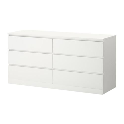 Malm Chest Of Drawers With 6, Ikea Malm 6 Drawer Dresser With Mirror Instructions