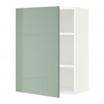 МЕТОД Шкаф навесной с полкой - белый, Калларп глянцевый светло-зеленый, 60x80 см МЕТОД Шкаф навесной с полкой - белый, Калларп глянцевый светло-зеленый, 60x80 см