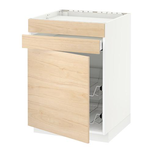 МЕТОД / МАКСИМЕРА Нплн шк д/врч пнл/ящ/2првл крзн - белый, Аскерсунд под светлый ясень