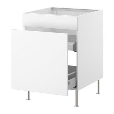 ФАКТУМ Напольн шк под мойку с ящ/1 дврц - Аплод белый ФАКТУМ Напольн шк под мойку с ящ/1 дврц - Аплод белый